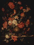 Abraham Mignon, Blumen in einer Vase